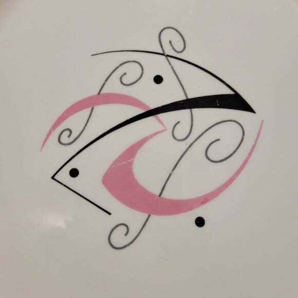 Atomic MCM FLAIR Serving Plates - 9" across - Louis Gordon England - Set of 2 - Picture 3 of 5